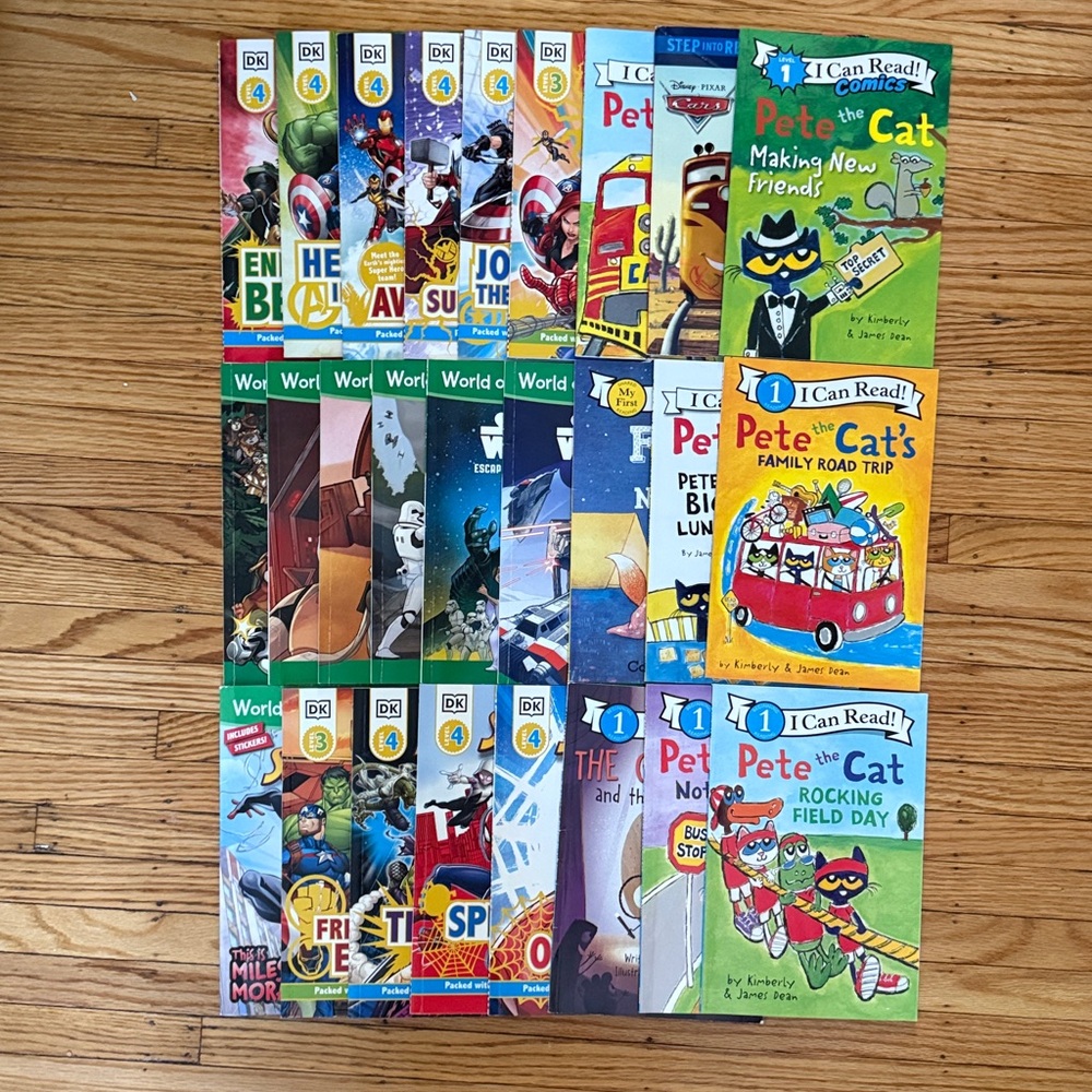 Assorted Kids Learn to Read Books - lot of 24